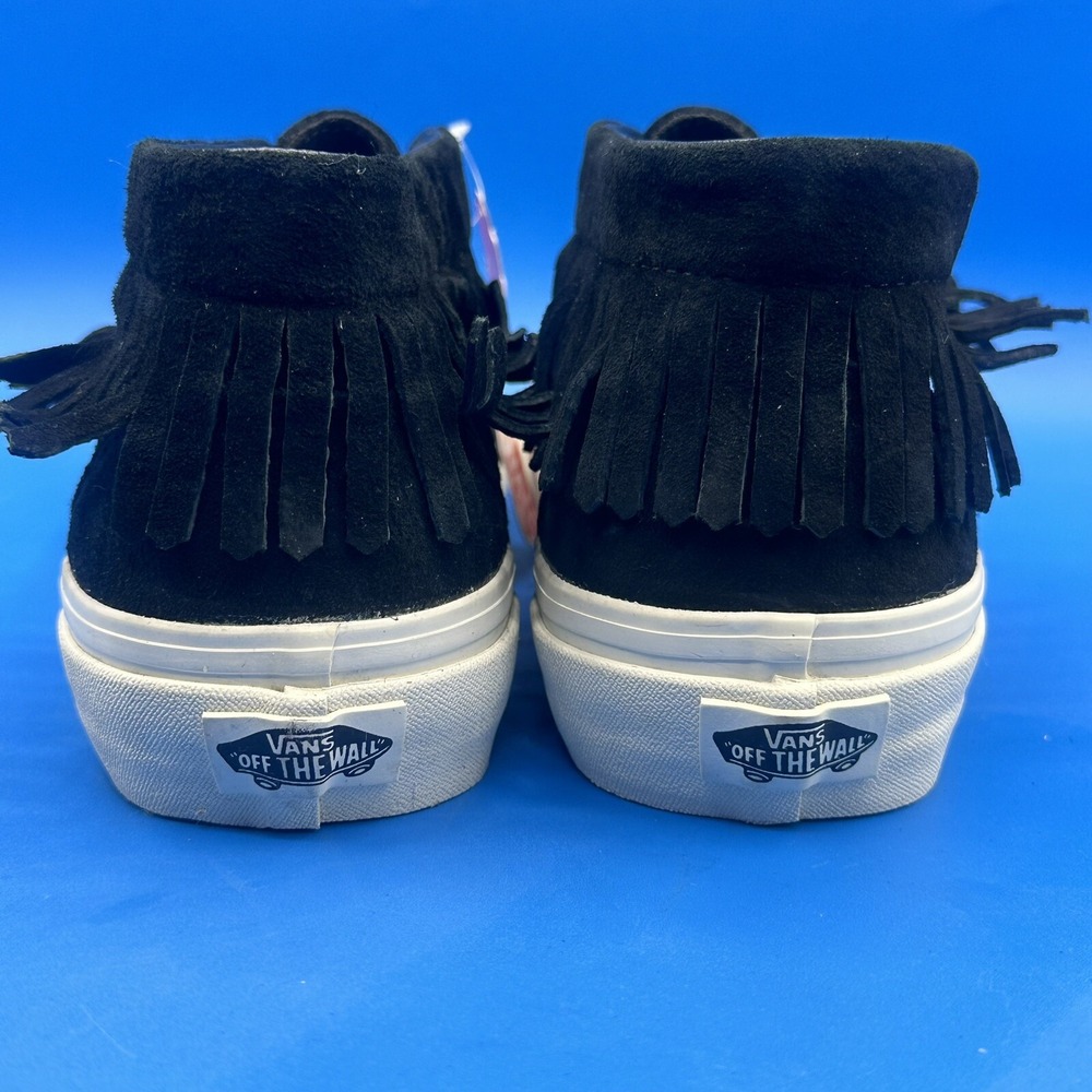 VANS UltraCush Black Suede Low Top Fringe Sneakers Shoes Women's Size US 7.5 - Picture 6 of 10